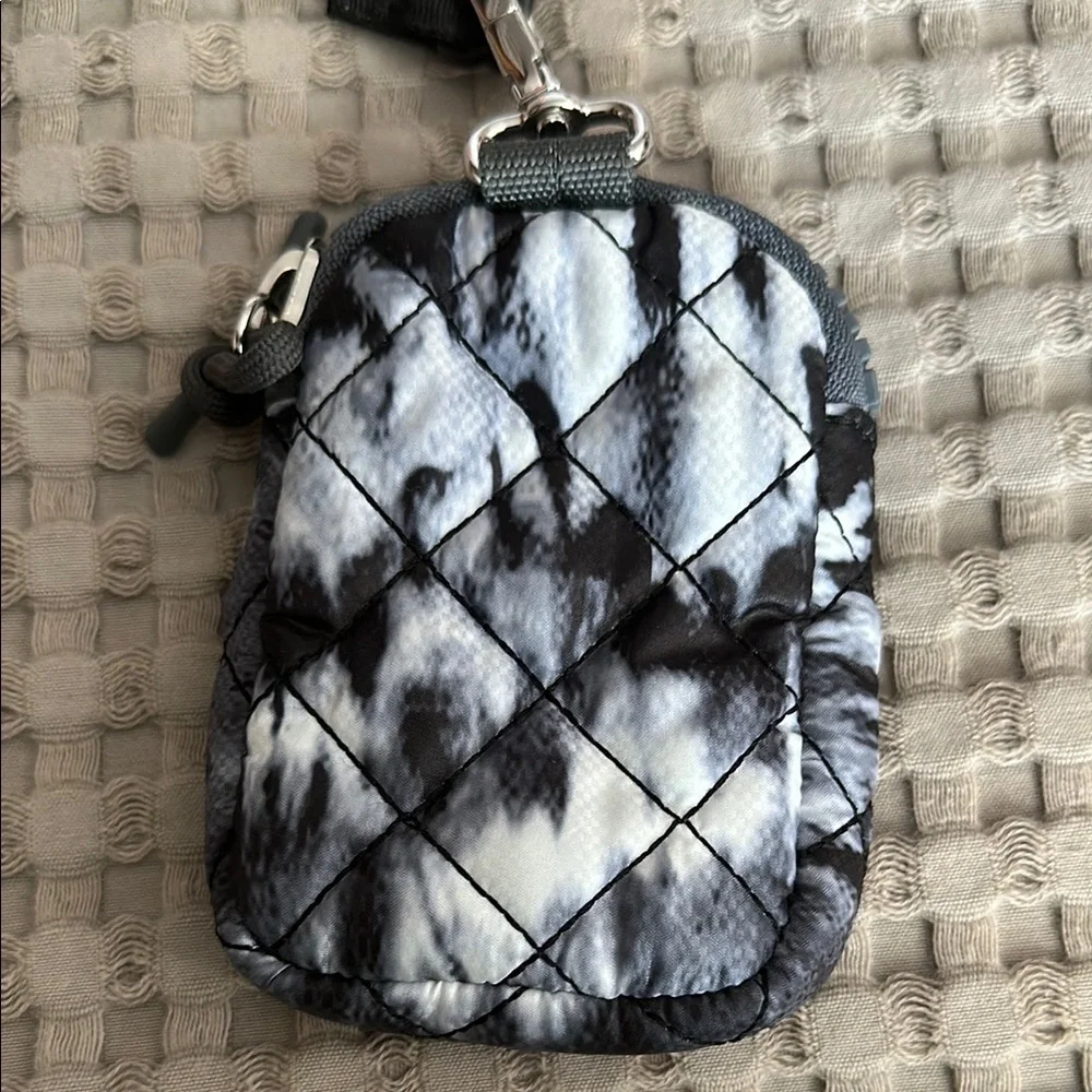 MZ Wallace Black and White mini pouch with Keychain clip - Picture 5 of 5